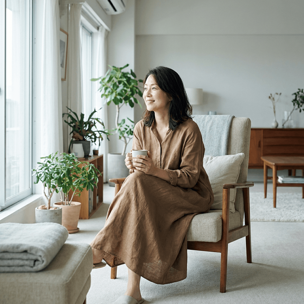 Women feeling well and thriving